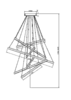 Миниатюра фото подвесной светодиодный светильник maytoni line mod016pl-l96gk | 220svet.ru